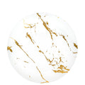 Gold Stroke 7.5" White Appetizer/Dessert Plate Plastic Elegant Plates Blue Sky 10 Pieces