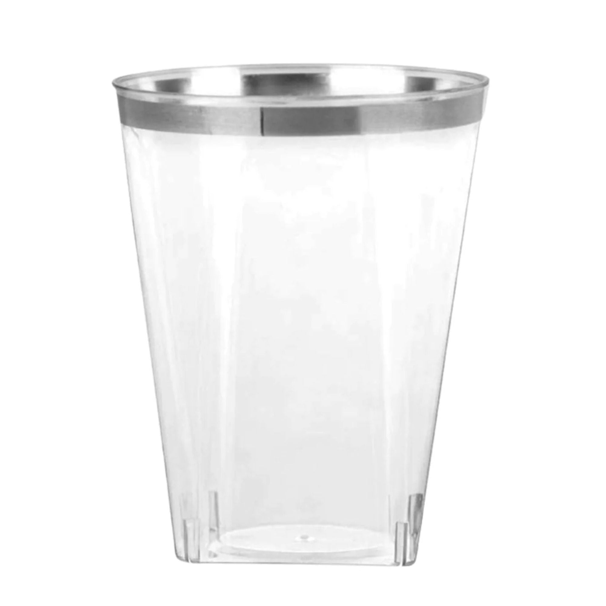 White Plastic Dinnerware Set- Elegant Party Pack-Organic