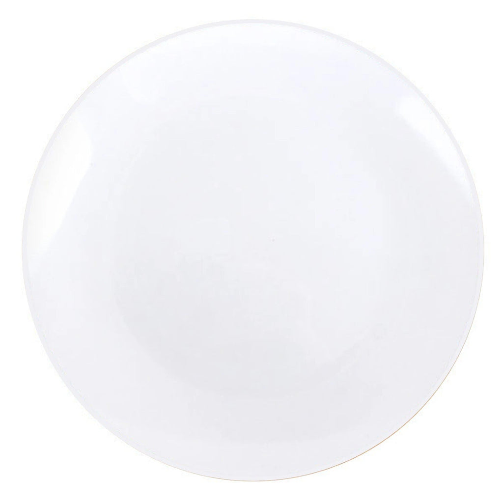 Elegant Organic Plastic Plates - White Dinnerware Set (Wholesale)