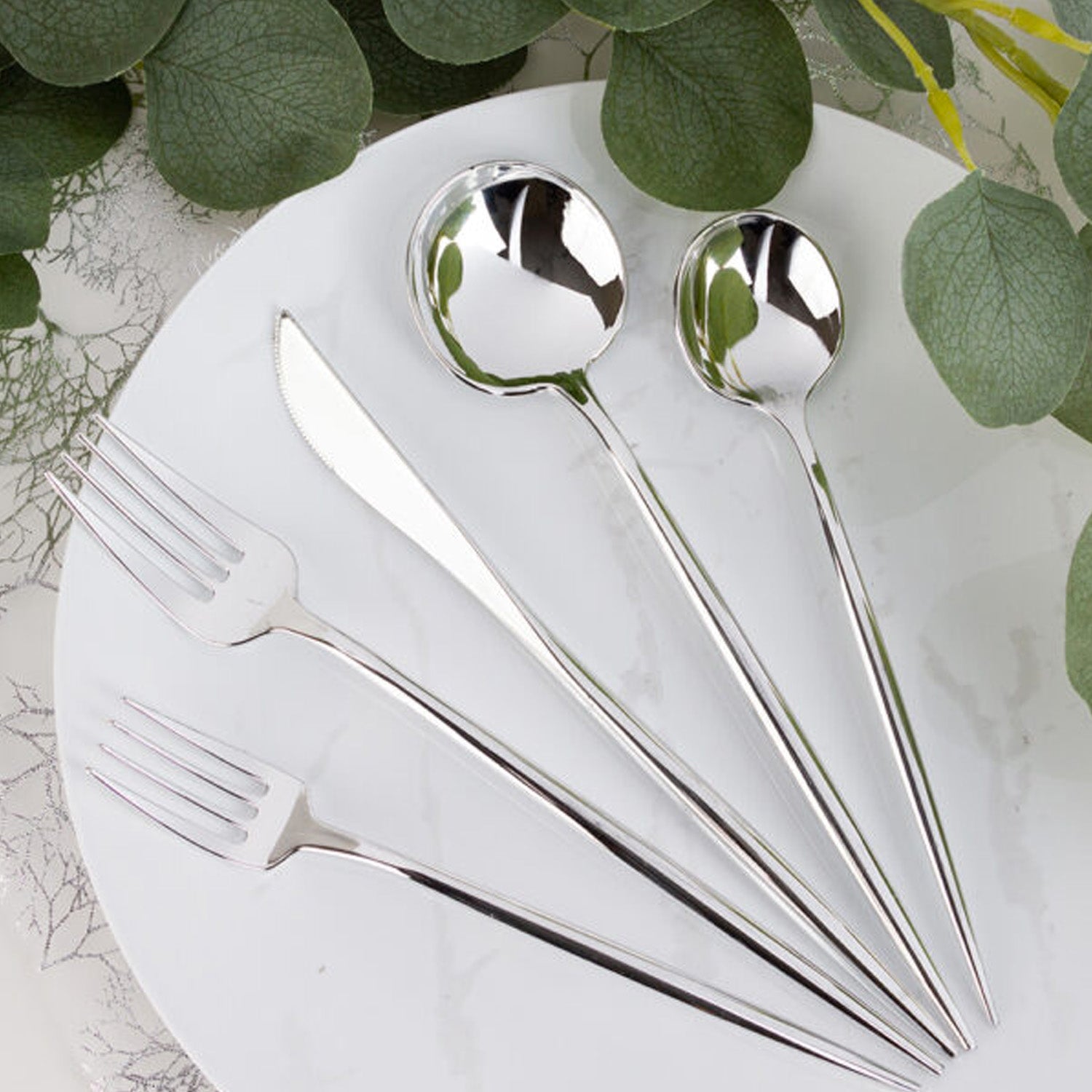 NOVELTY  Cutlery Elegant Plastic Disposable Combo Set
