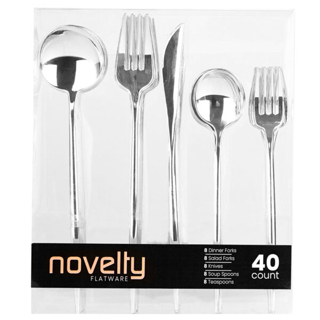 NOVELTY  Cutlery Elegant Plastic Disposable Combo Set