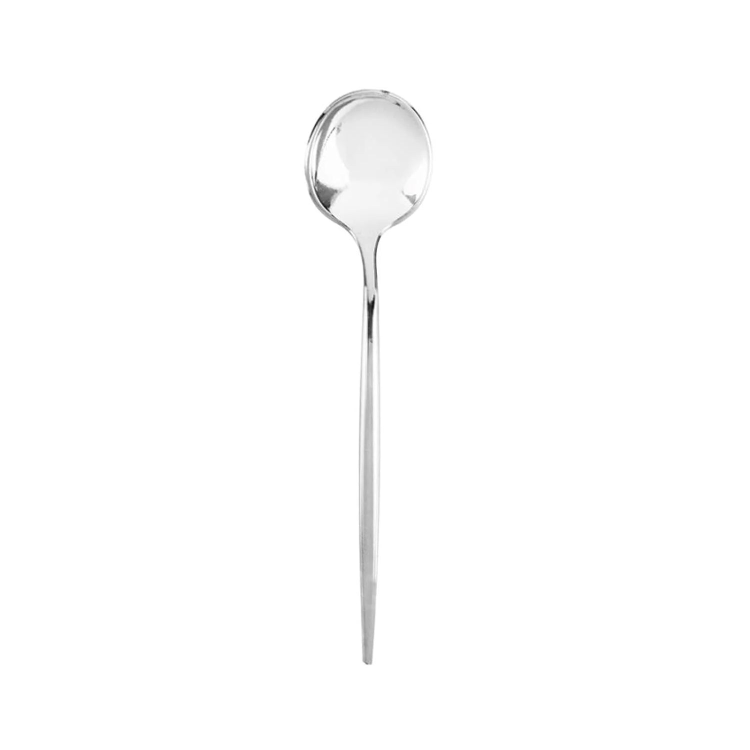 Novelty Cutlery Dinner Teaspoons Siver Plastic