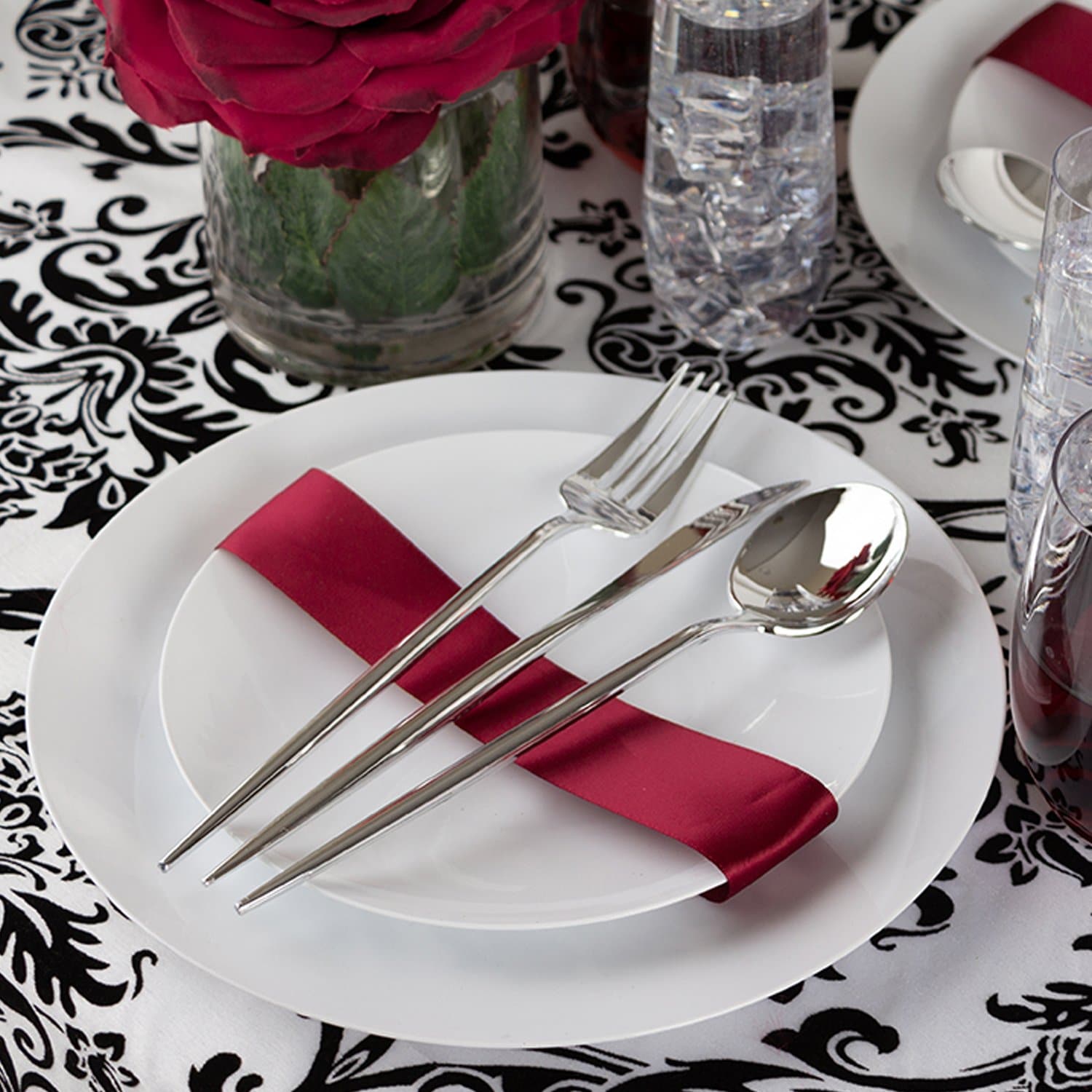 Novelty  Cutlery Dinner Knives Silver Plastic