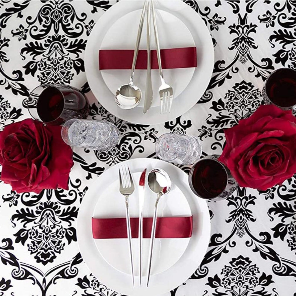 Novelty Cutlery Dinner Teaspoons Siver Plastic
