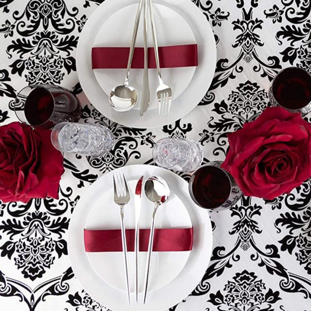Novelty Cutlery Dinner Salad Forks Silver Plastic
