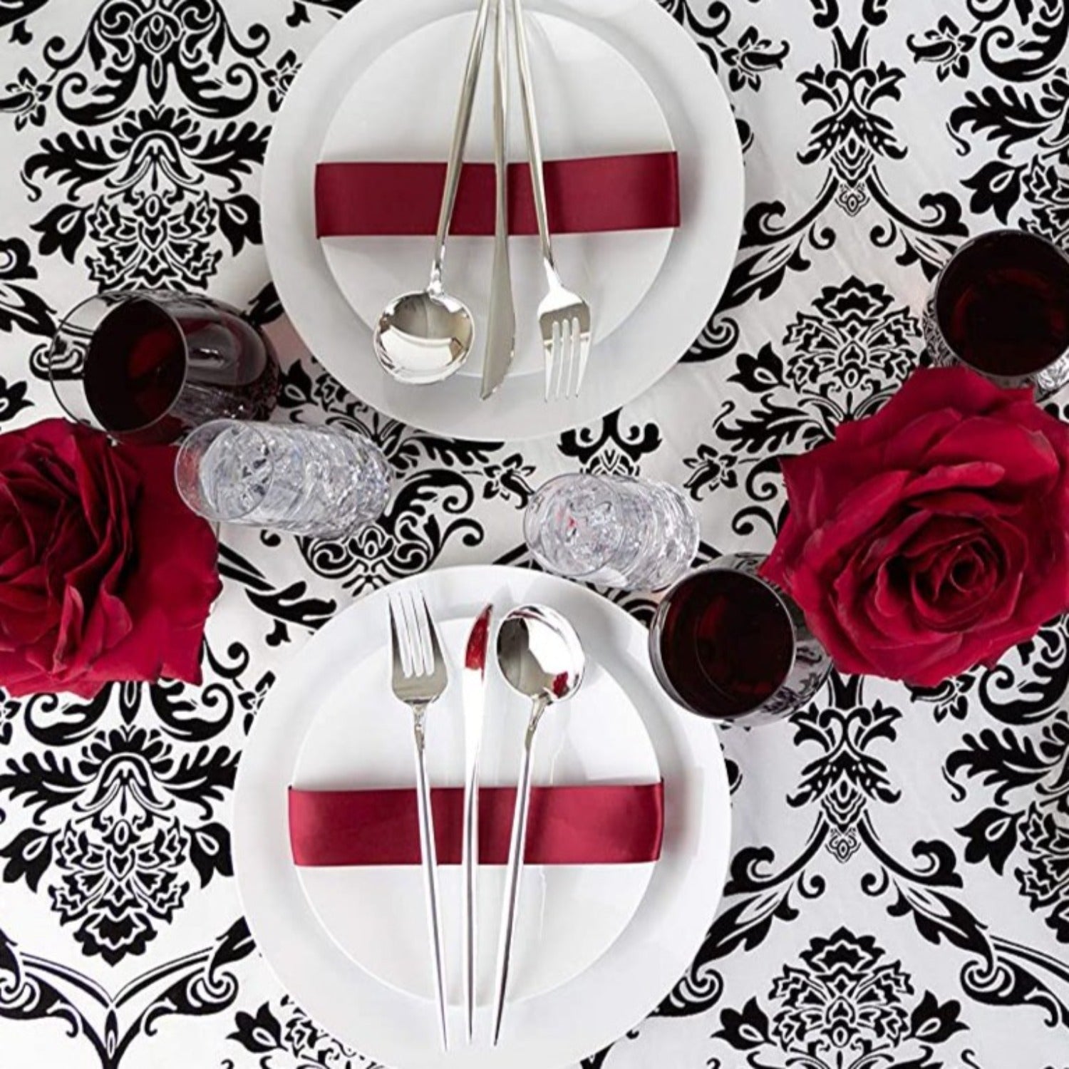 Novelty Cutlery Dinner Salad Forks Silver Plastic