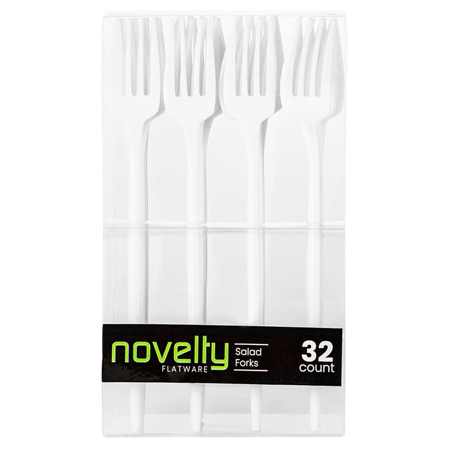 Novelty Cutlery Dinner Salad Fork White Plastic Disposable Forks Blue Sky 32 Pieces