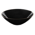 Organic 16oz Black Gold Rim Bowls Plastic