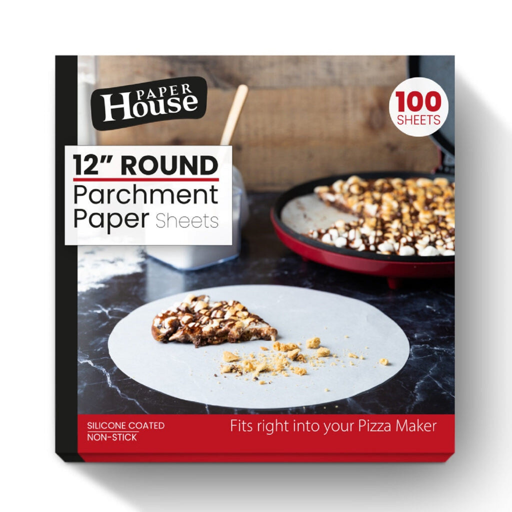 12" Round Silicon Coated Non Stick Parchment Paper Fit Right into your Pizza Maker
