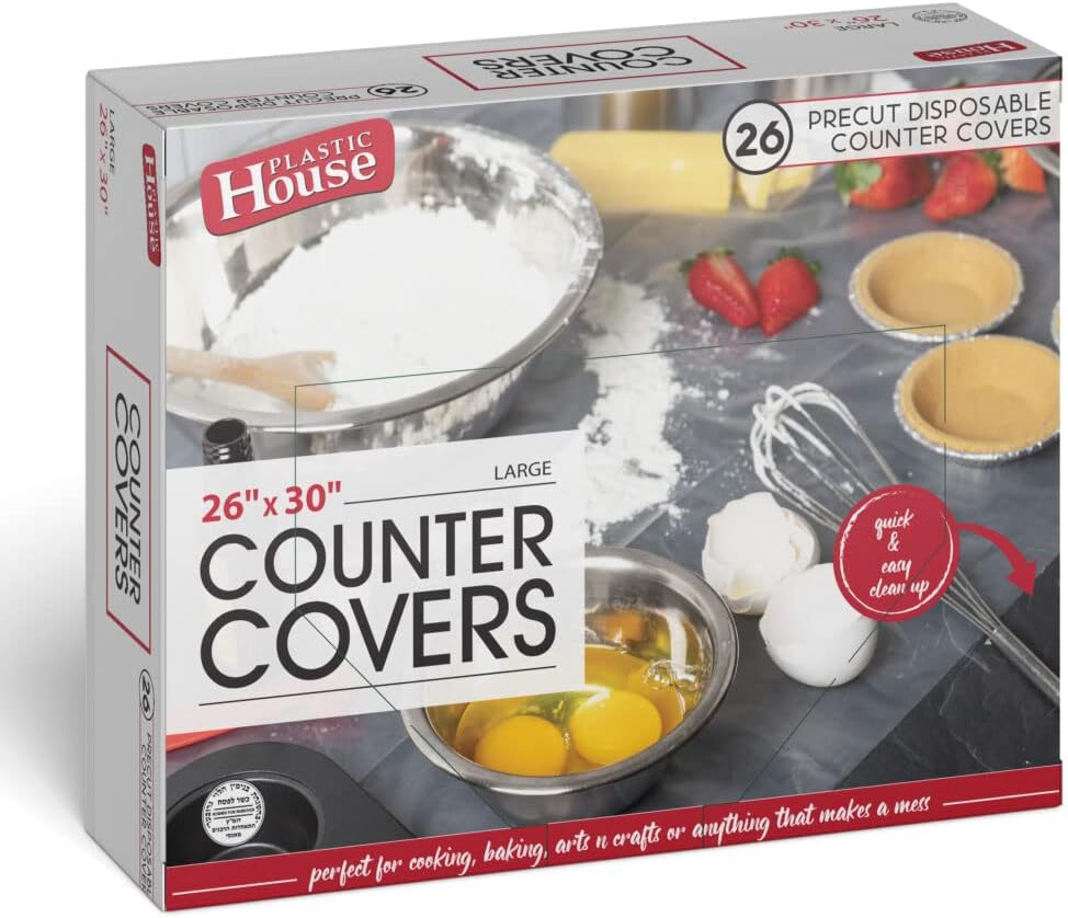 Large 26"X 3" 26 Precut Plastic Disposable Counter Covers