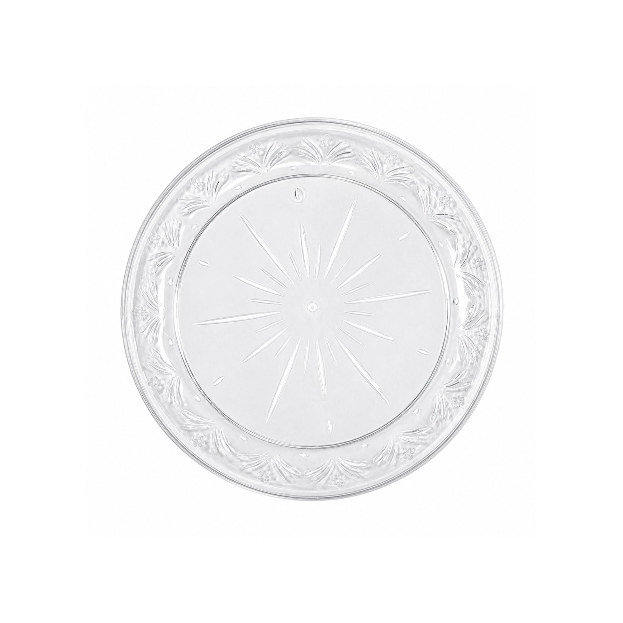 *JUMBO PACK* 6" Plastic Plates Clear Disposable