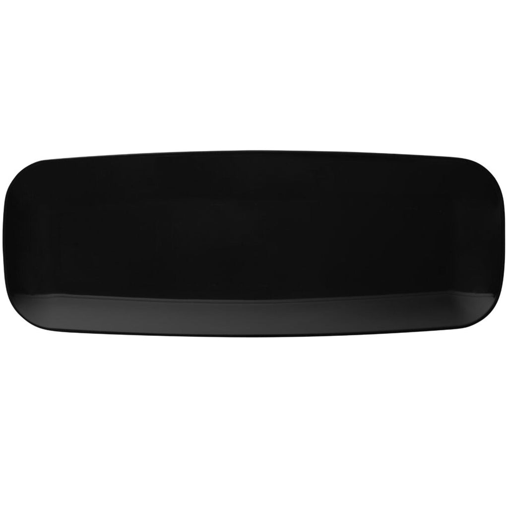 Organic 17.5″ Black Tray Rectangle Plastic Disposable