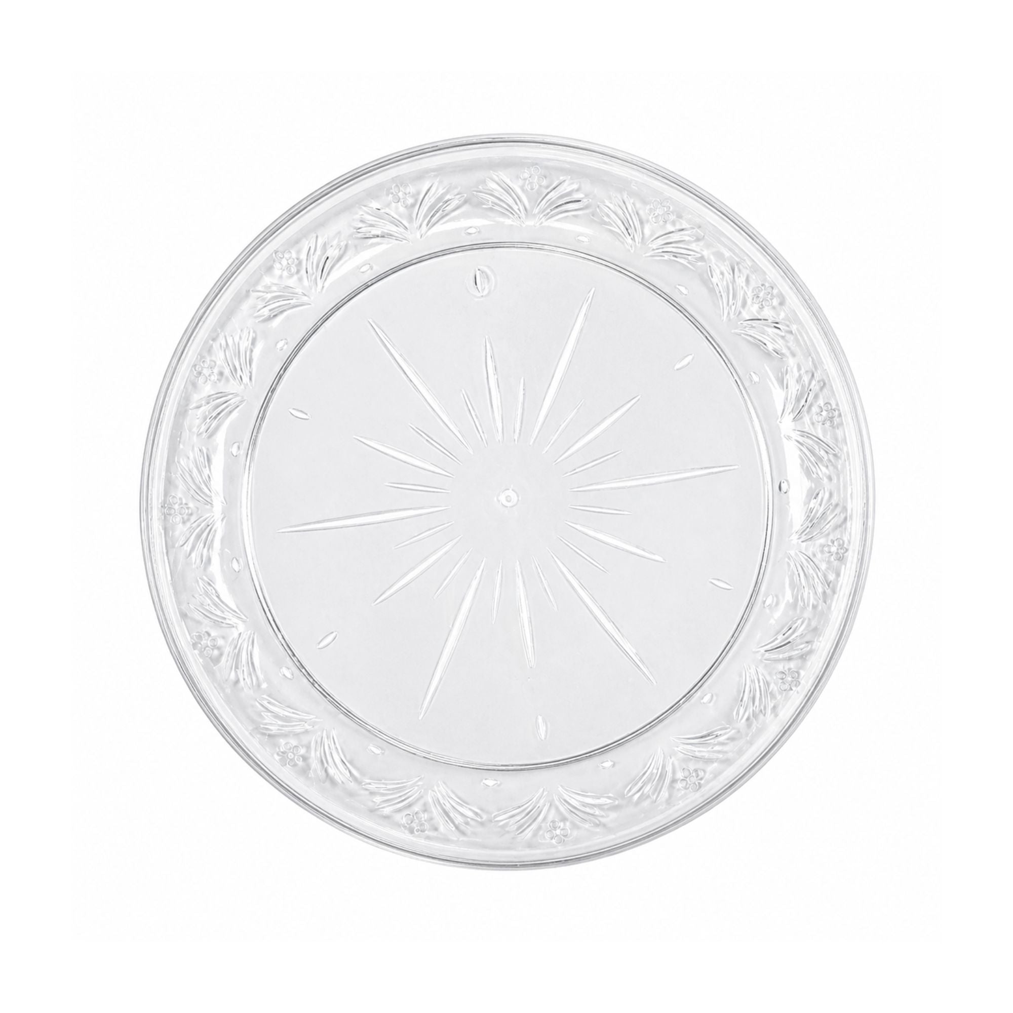*JUMBO PACK* 7" Plastic Plates Clear Disposable