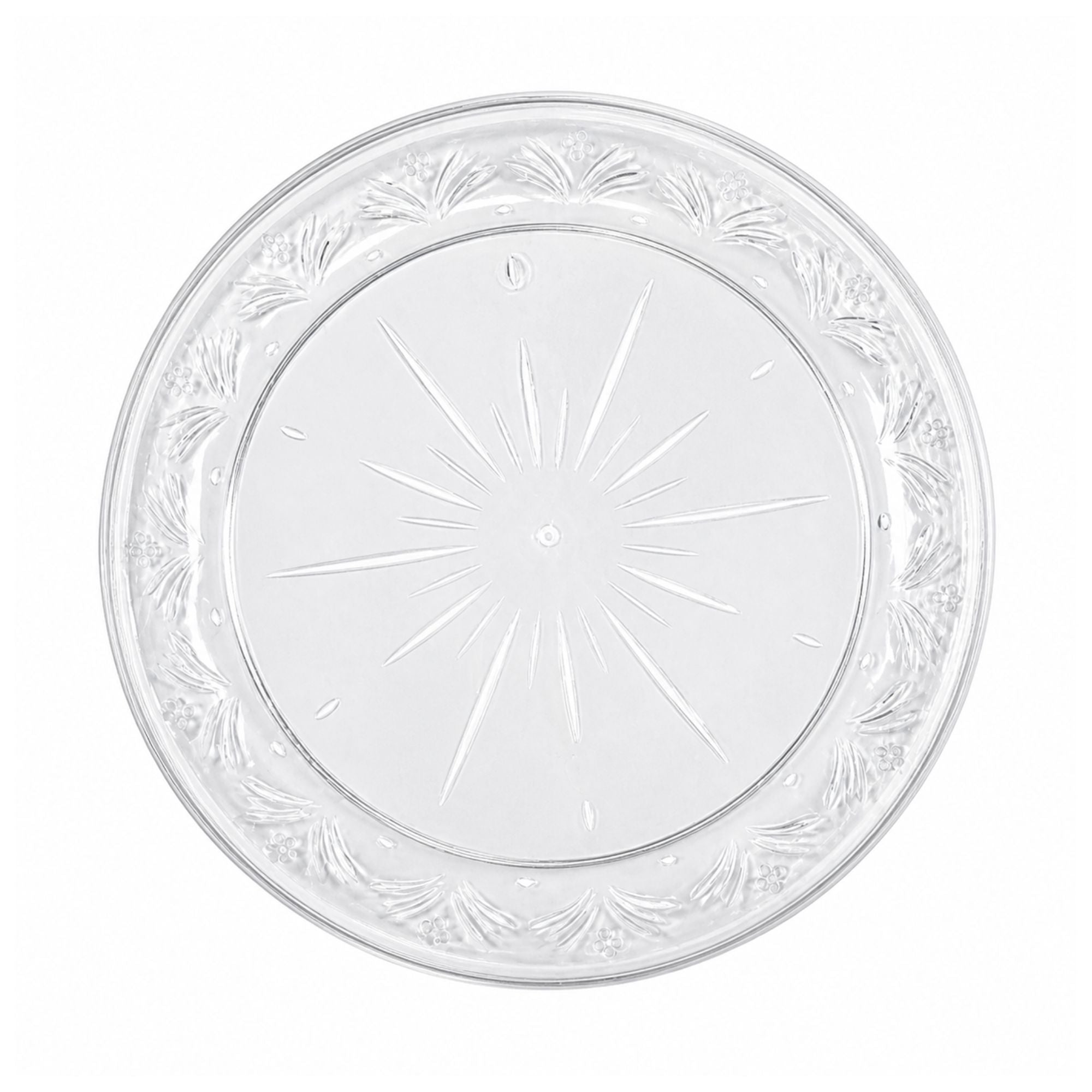 *JUMBO PACK* 9" Plastic Plates Clear Disposable