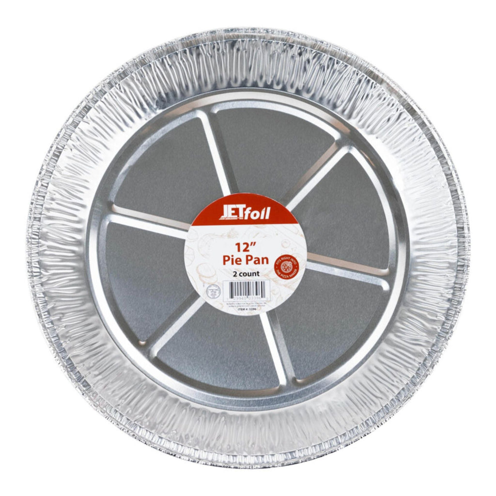 12” Deep Aluminum Round Pie Pans – Oven Safe Heavy Weight Disposable