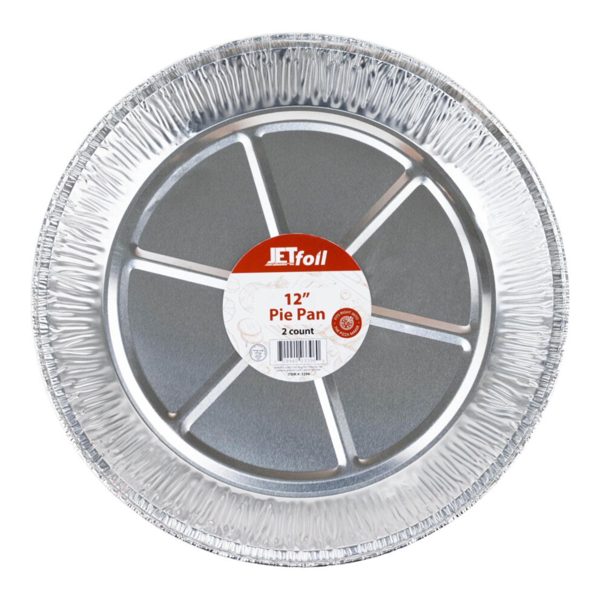 12” Deep Aluminum Round Pie Pans – Oven Safe Heavy Weight Disposable