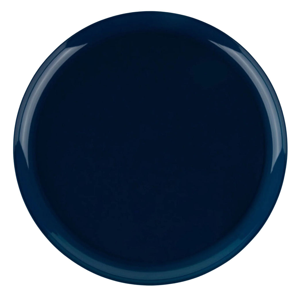 Edge 10" Dark Blue Round Plastic Dinner Plates