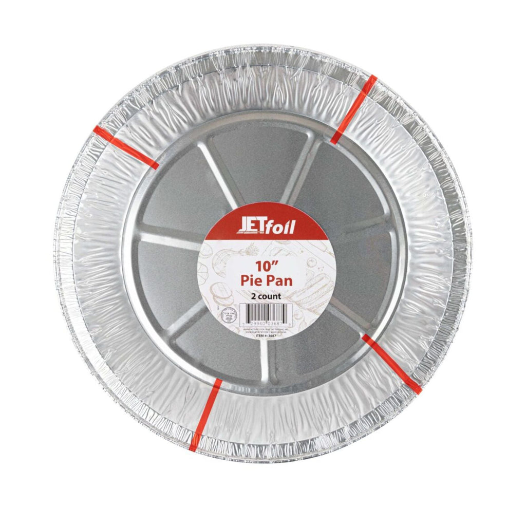 10” Pie Pans Deep Heavy Weight Aluminum Disposable Foil Round