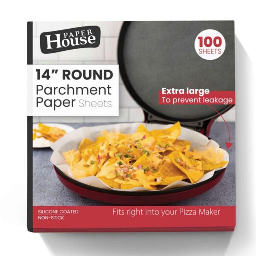 14" Round Silicon Coated Non Stick Parchment Paper Fit Right into your Pizza Maker