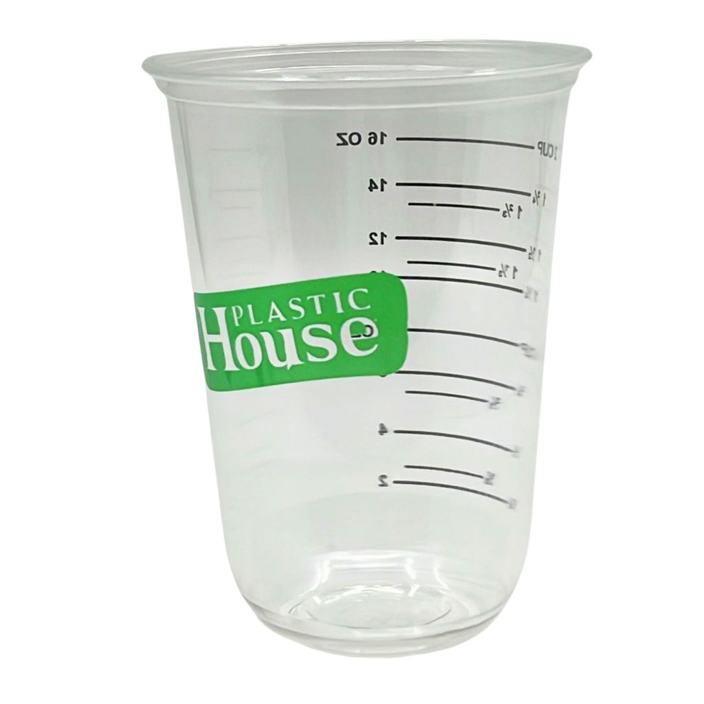 16oz Translucent Plastic Measuring Cups: 12 Pack
