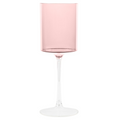 14oz Two Tone Pink /Clear Plastic Wine Goblets
