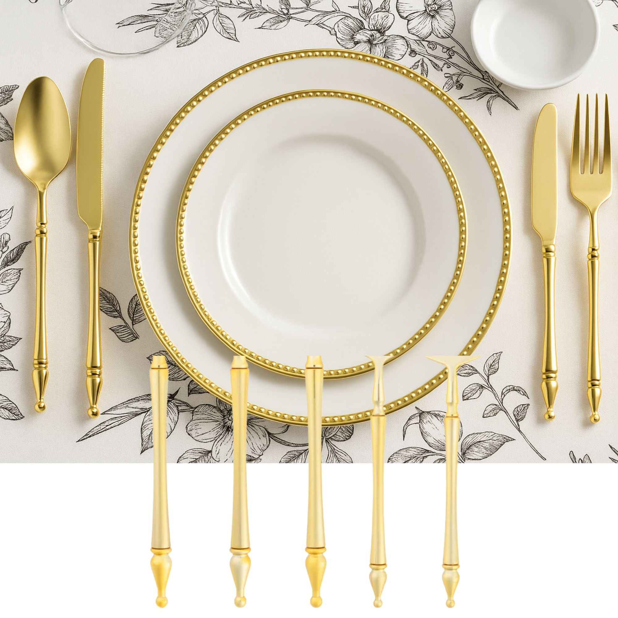 Majestic Cutlery Gold Salad Fork Plastic