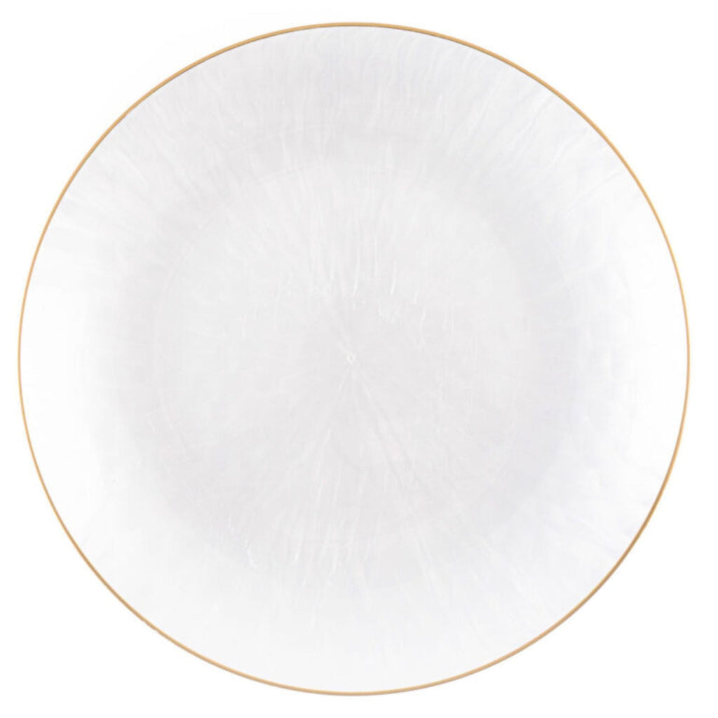 7"&10" White & Gold Plastic Plates Combo Set-Honey Bee