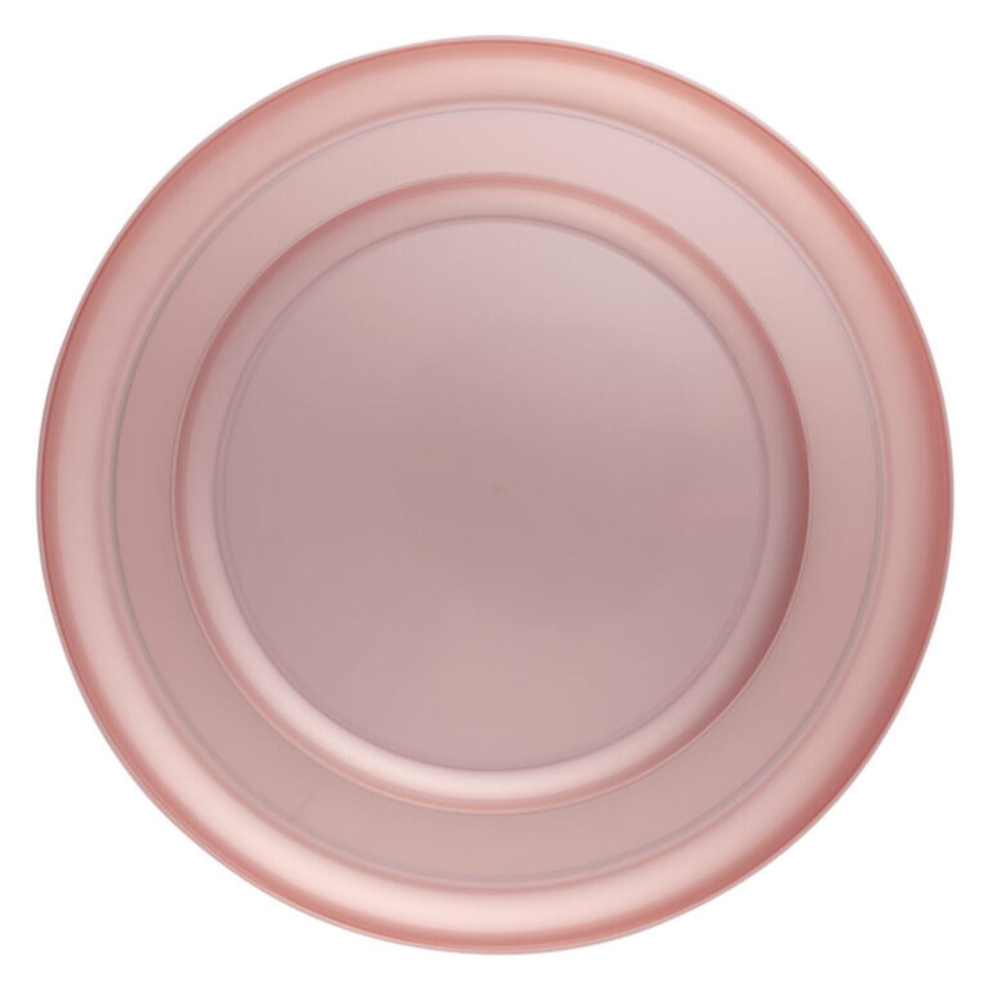 6.3"&8.6" Pink Pearl Plastic Plates COMBO Set-Edge