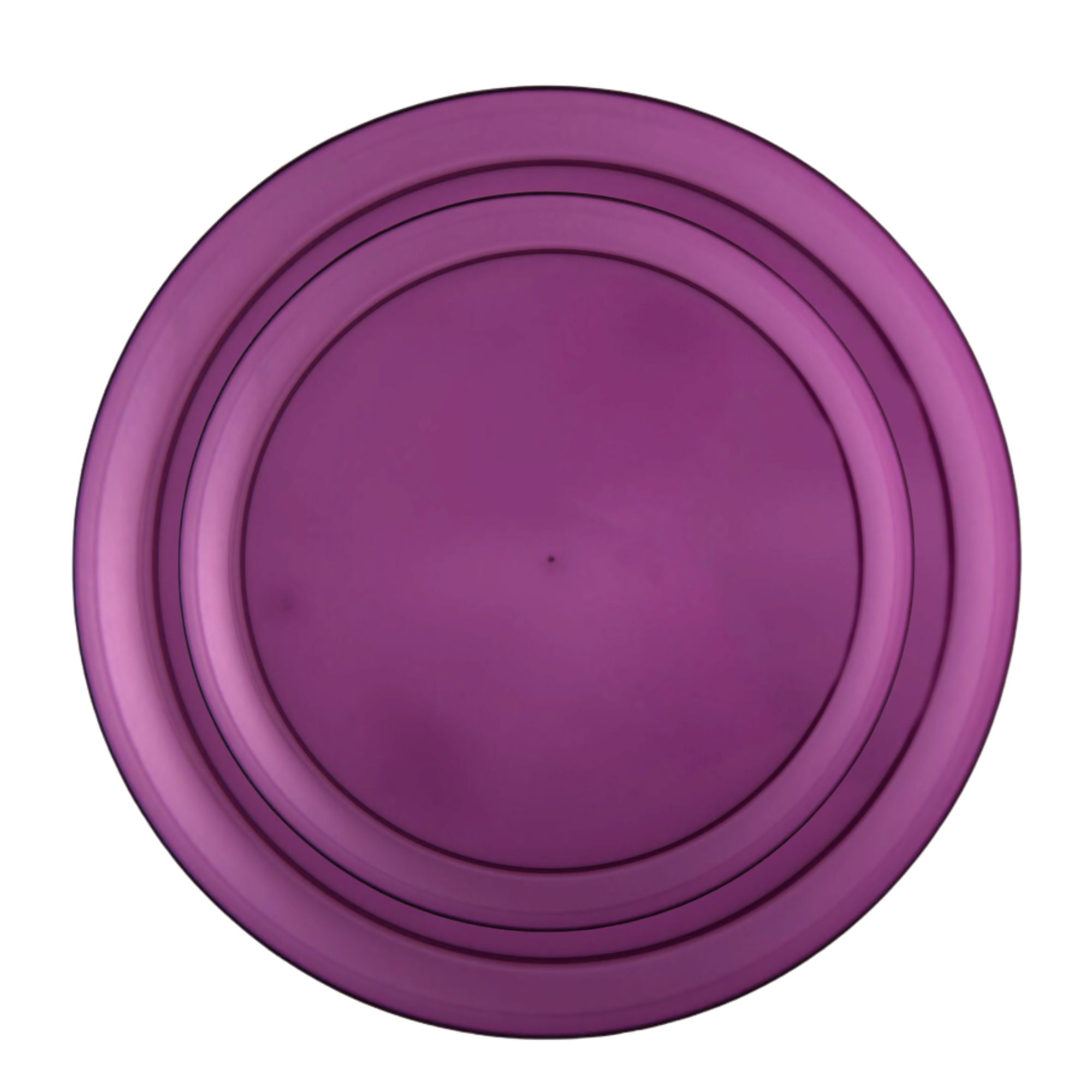 6.3"&8.6" Purple Plastic Plates COMBO Set-Edge