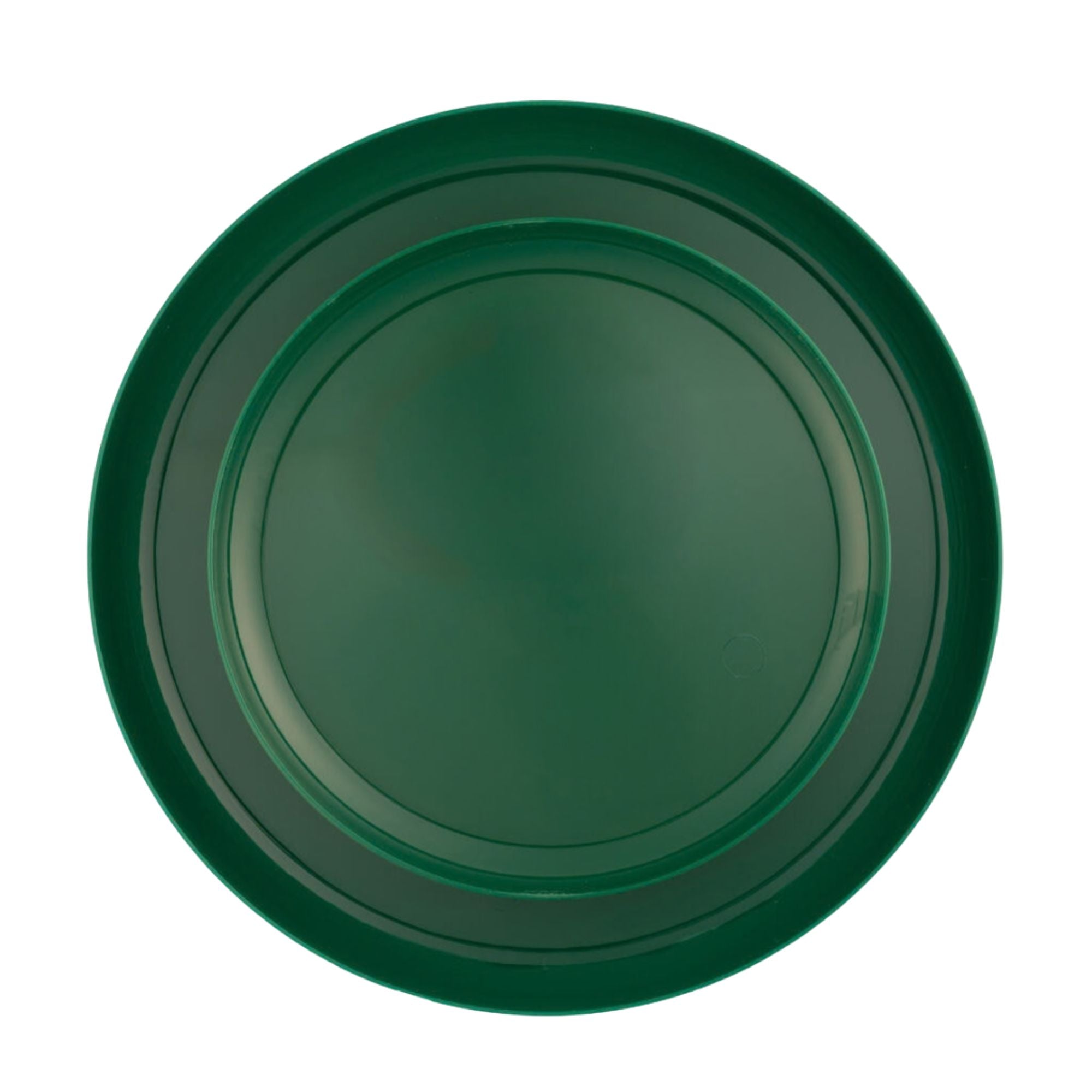 6.3"&8.6" Green Plastic Plates COMBO Set-Edge