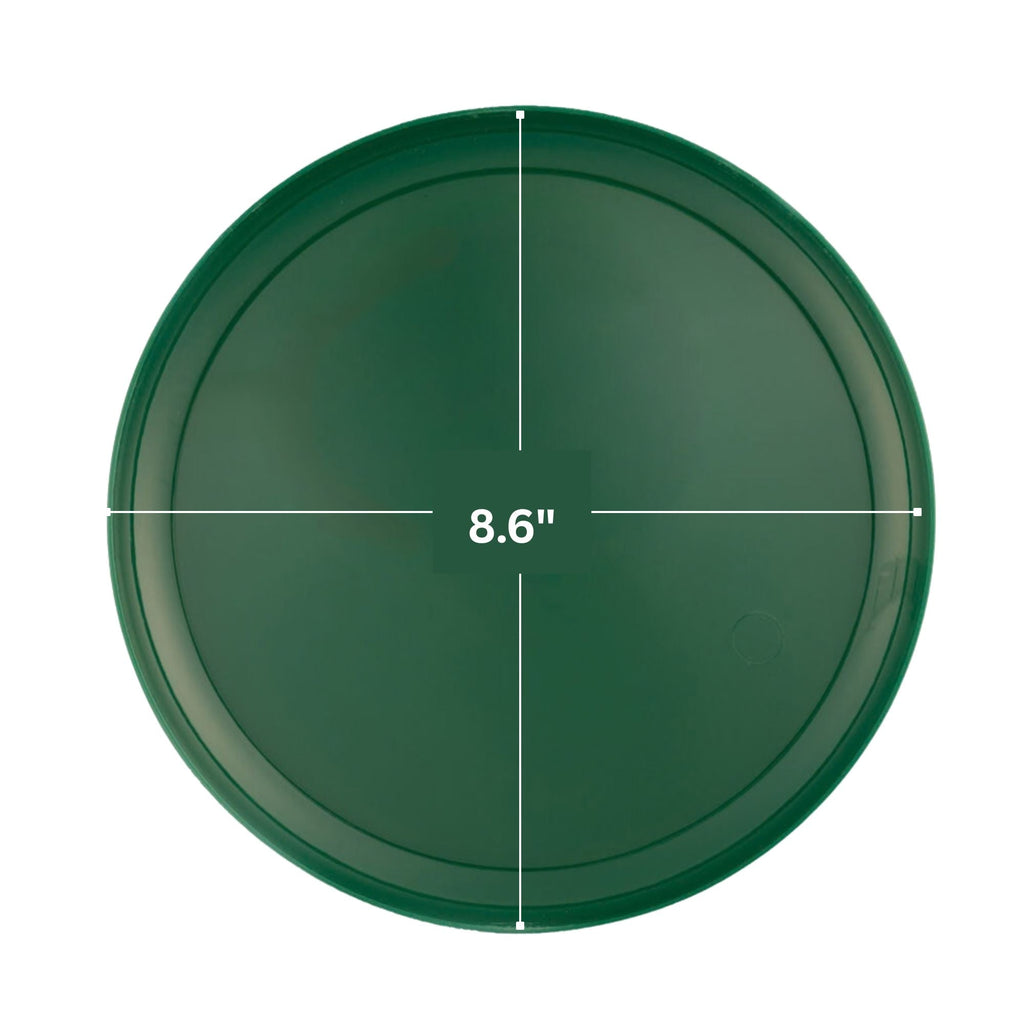 6.3"&8.6" Green Plastic Plates COMBO Set-Edge