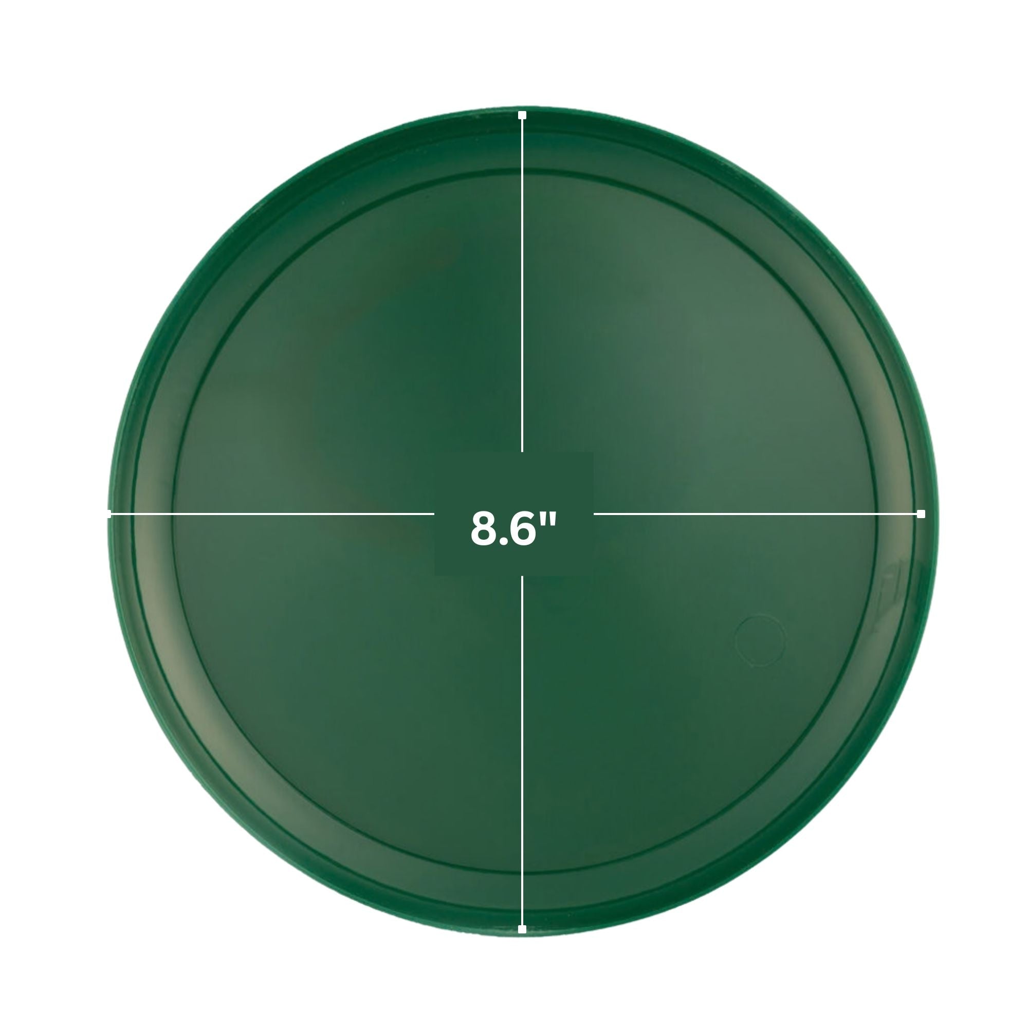 6.3"&8.6" Green Plastic Plates COMBO Set-Edge