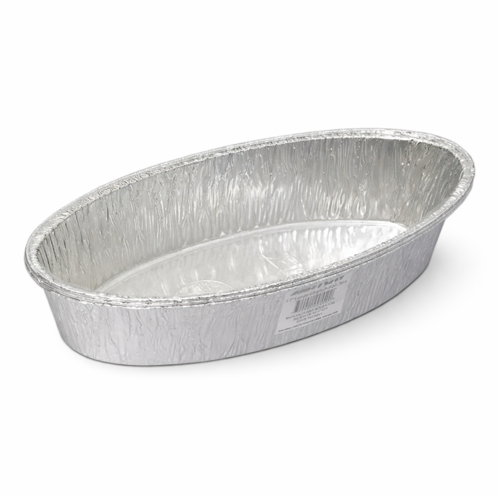 5lb Large Oval/Challa Loaf Pan Disposable Aluminum