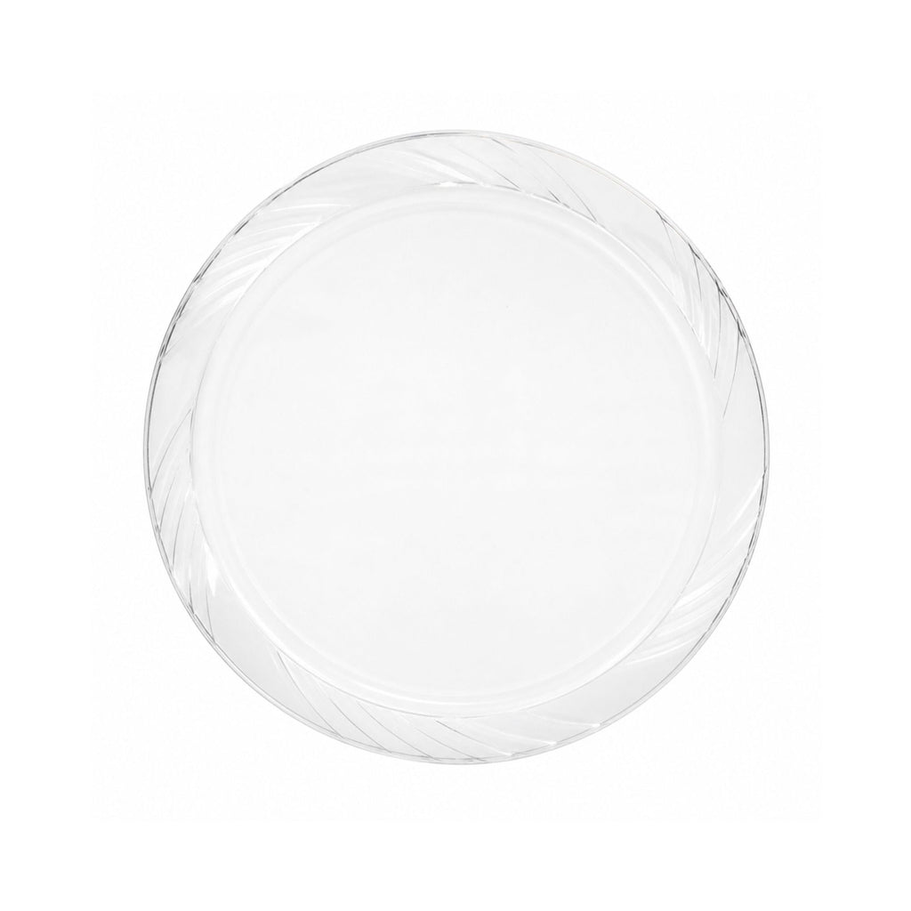 *JUMBO PACK* 7" Plates frosty Clear Lightweight Plastic Disposable