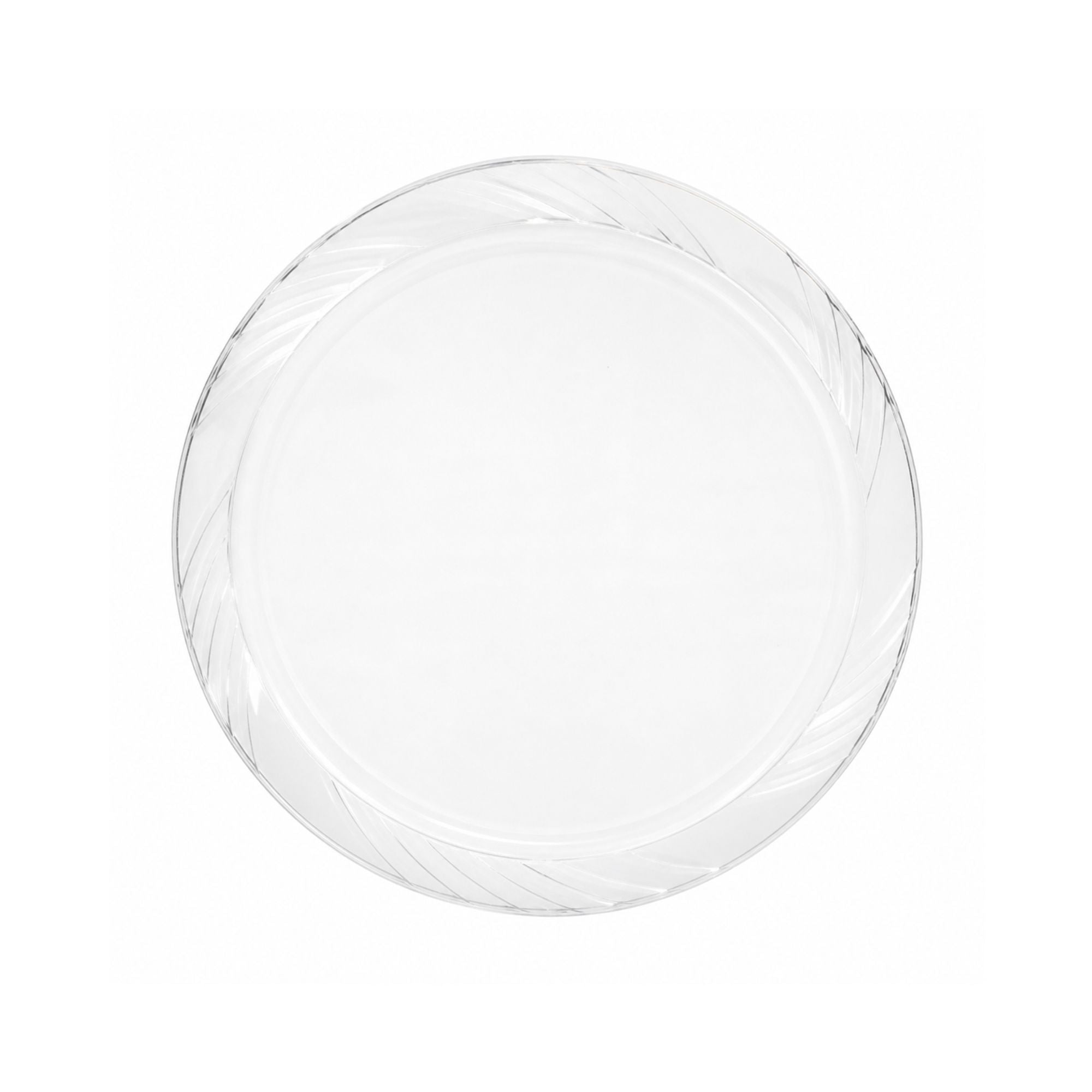 *JUMBO PACK* 7" Plates frosty Clear Lightweight Plastic Disposable