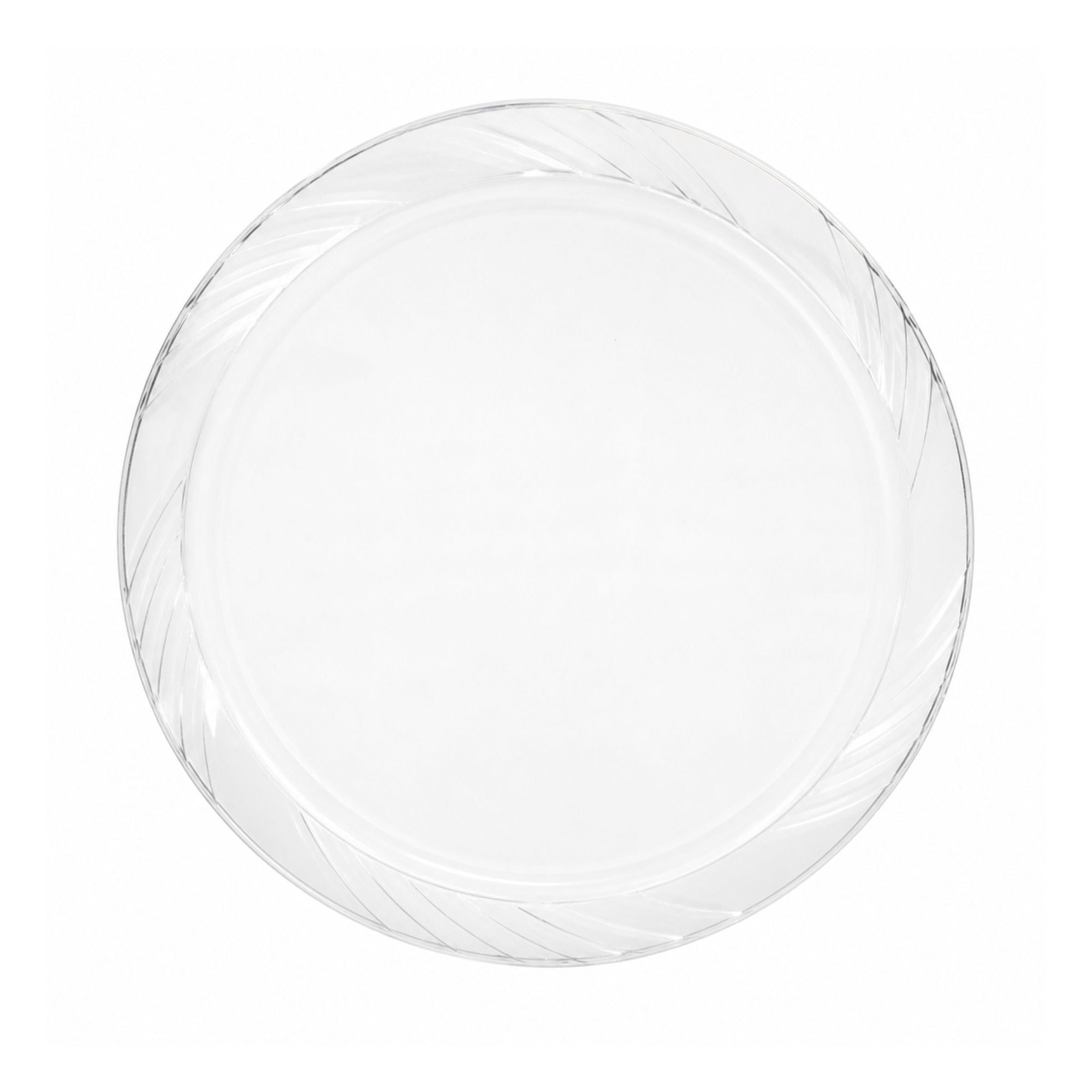 *JUMBO PACK*9" Plates frosty Clear Lightweight Plastic Disposable