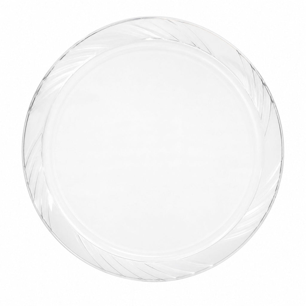 *JUMBO PACK* 10" Plates frosty Clear Lightweight Plastic Disposable