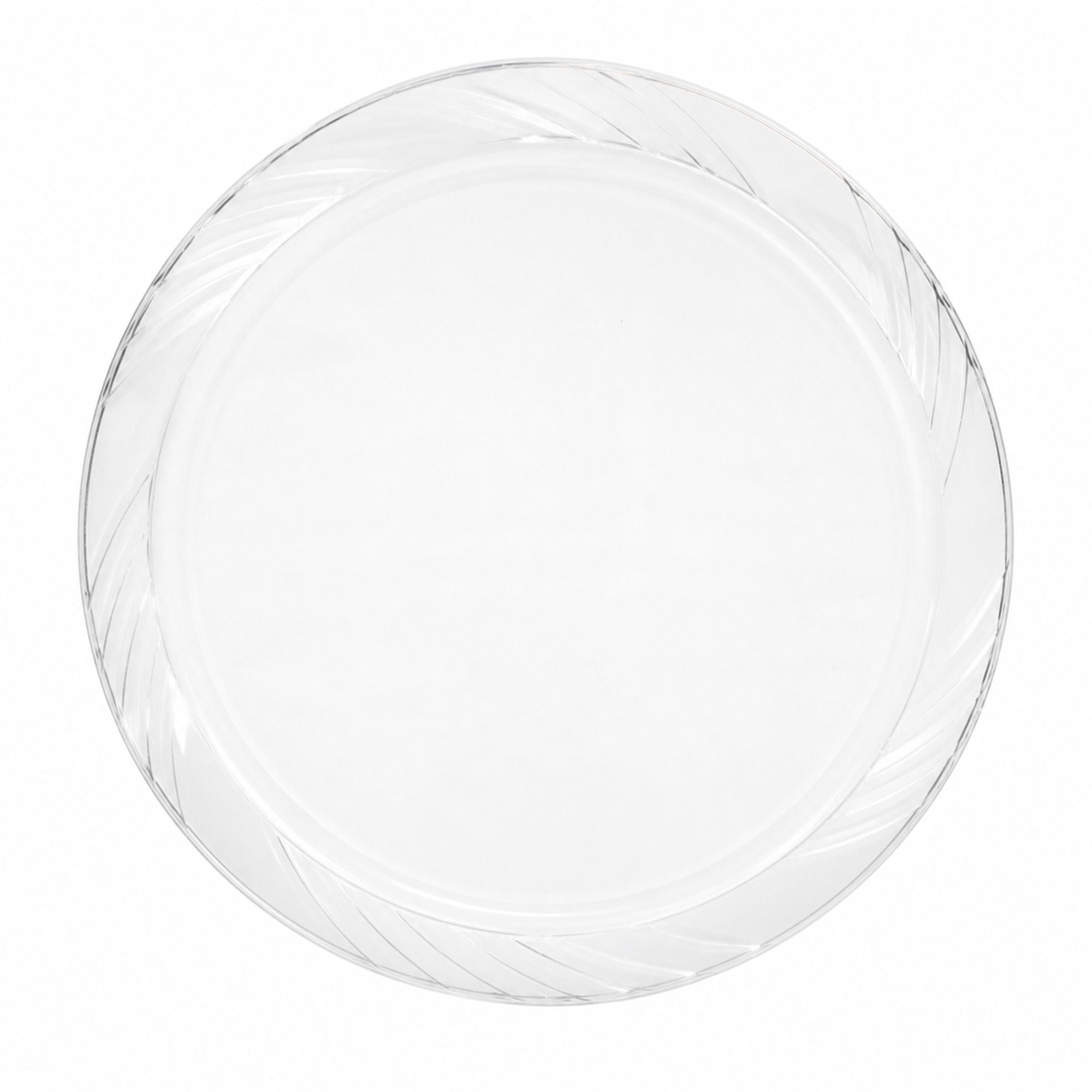 *JUMBO PACK* 10" Plates frosty Clear Lightweight Plastic Disposable