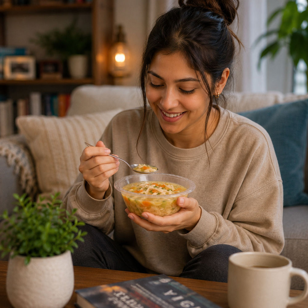 12oz Soup Bowls Clear lightweight Plastic