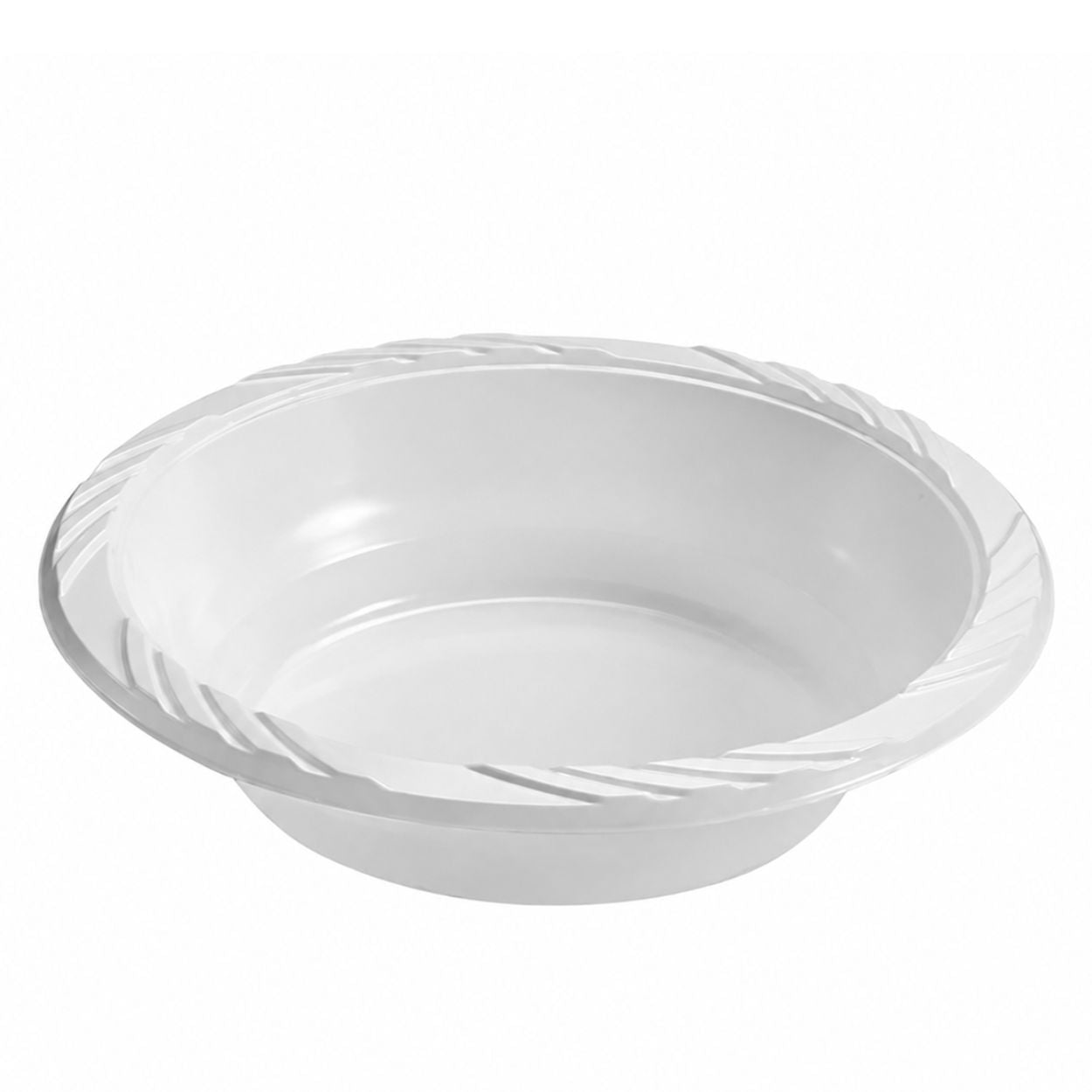 *BUY BULK* 18oz White Lightweight Plastic Extra Large Soup Bowls