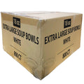 *WHOLESALE* 18oz White Dessert Bowls Lightweight Plastic 800/case