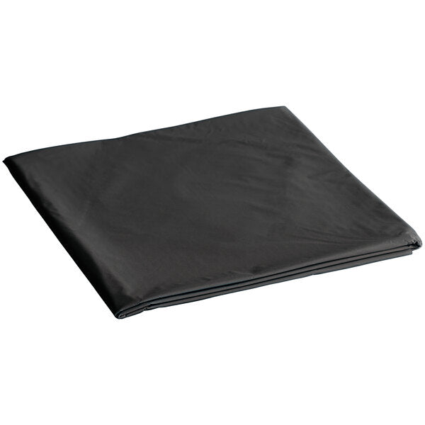 84'' Black Round TableCloth Plastic Disposable