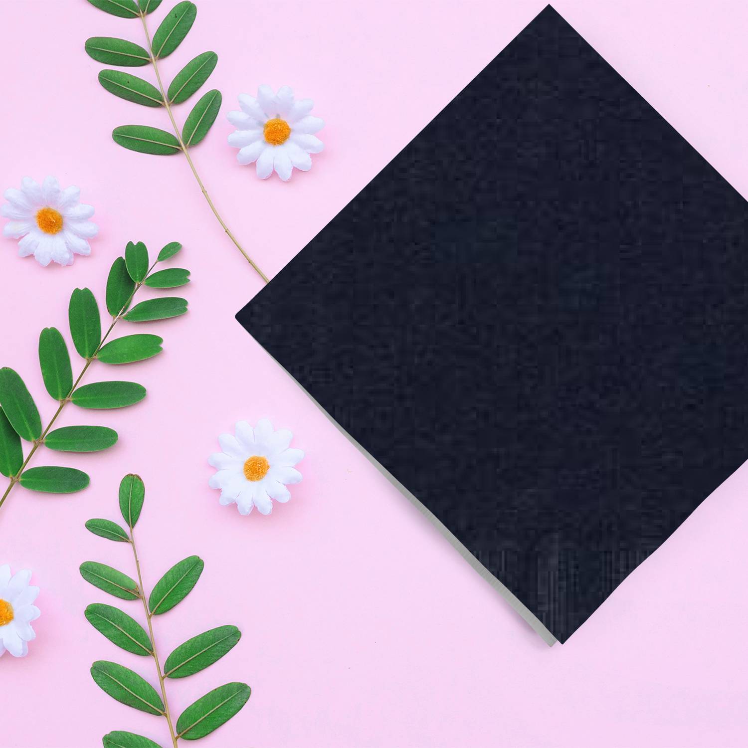 Black Lunch Napkins