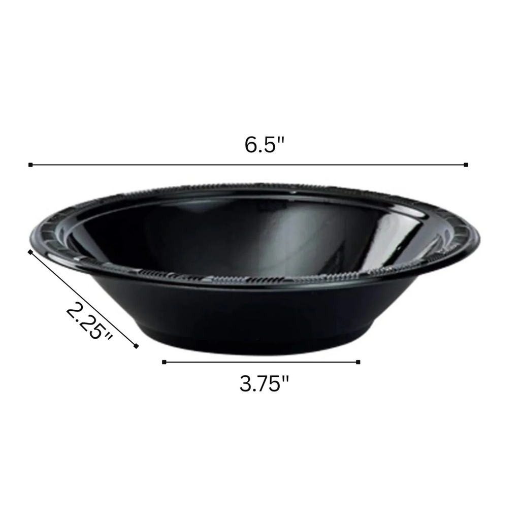 BLACK Complete Plastic Disposable Dining Solution for Your Event:Budget Party Set