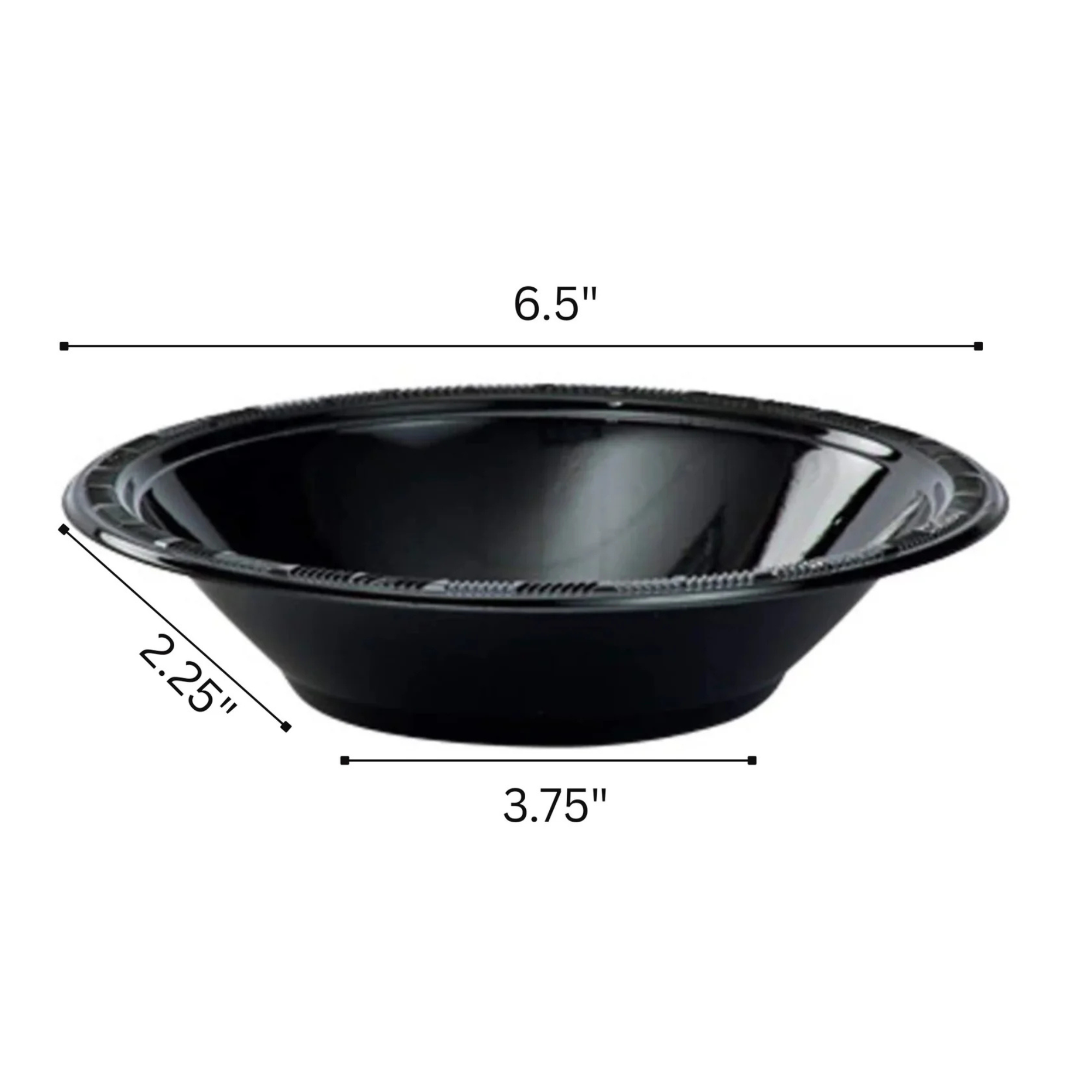 BLACK Complete Plastic Disposable Dining Solution for Your Event:Budget Party Set