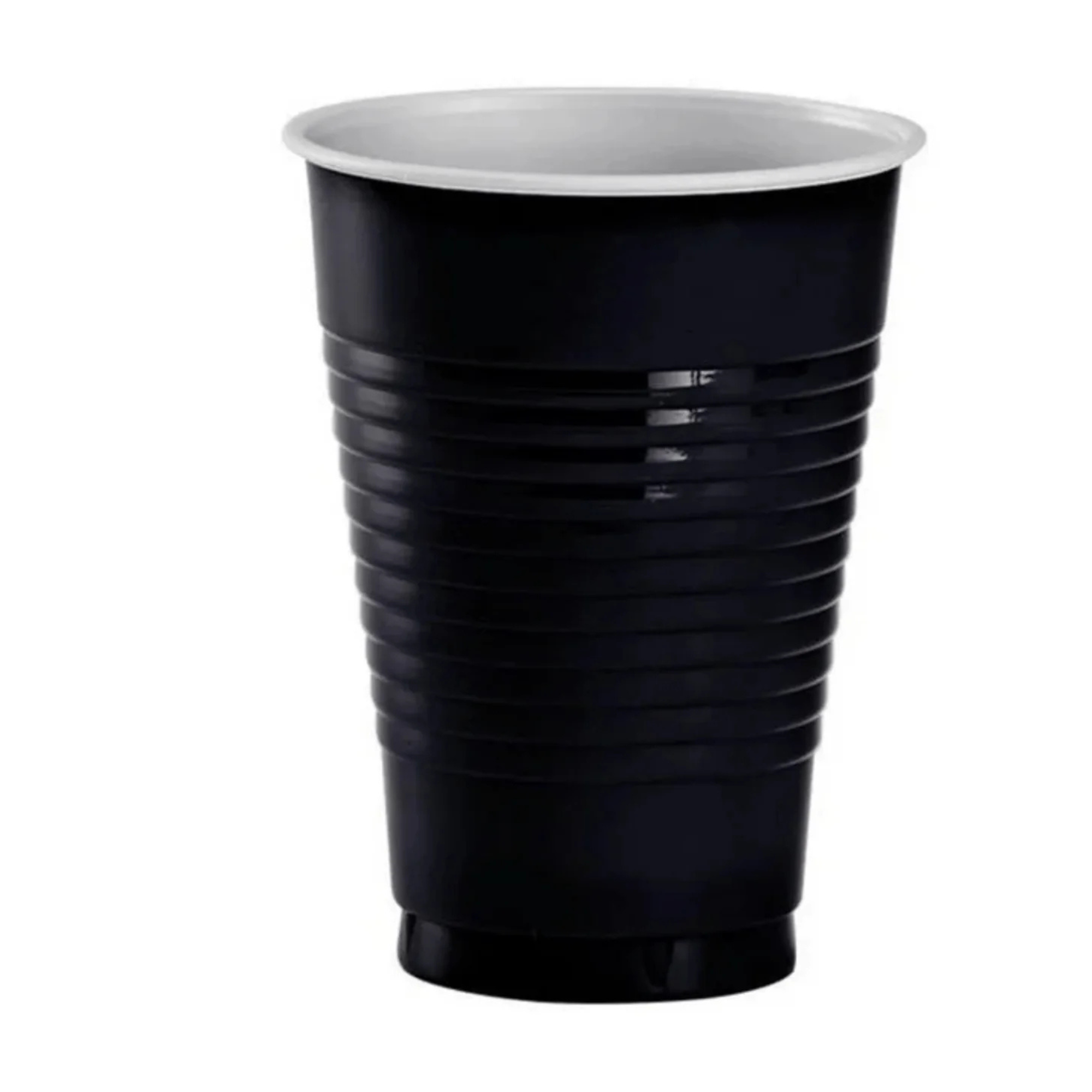 BLACK Complete Plastic Disposable Dining Solution for Your Event:Budget Party Set