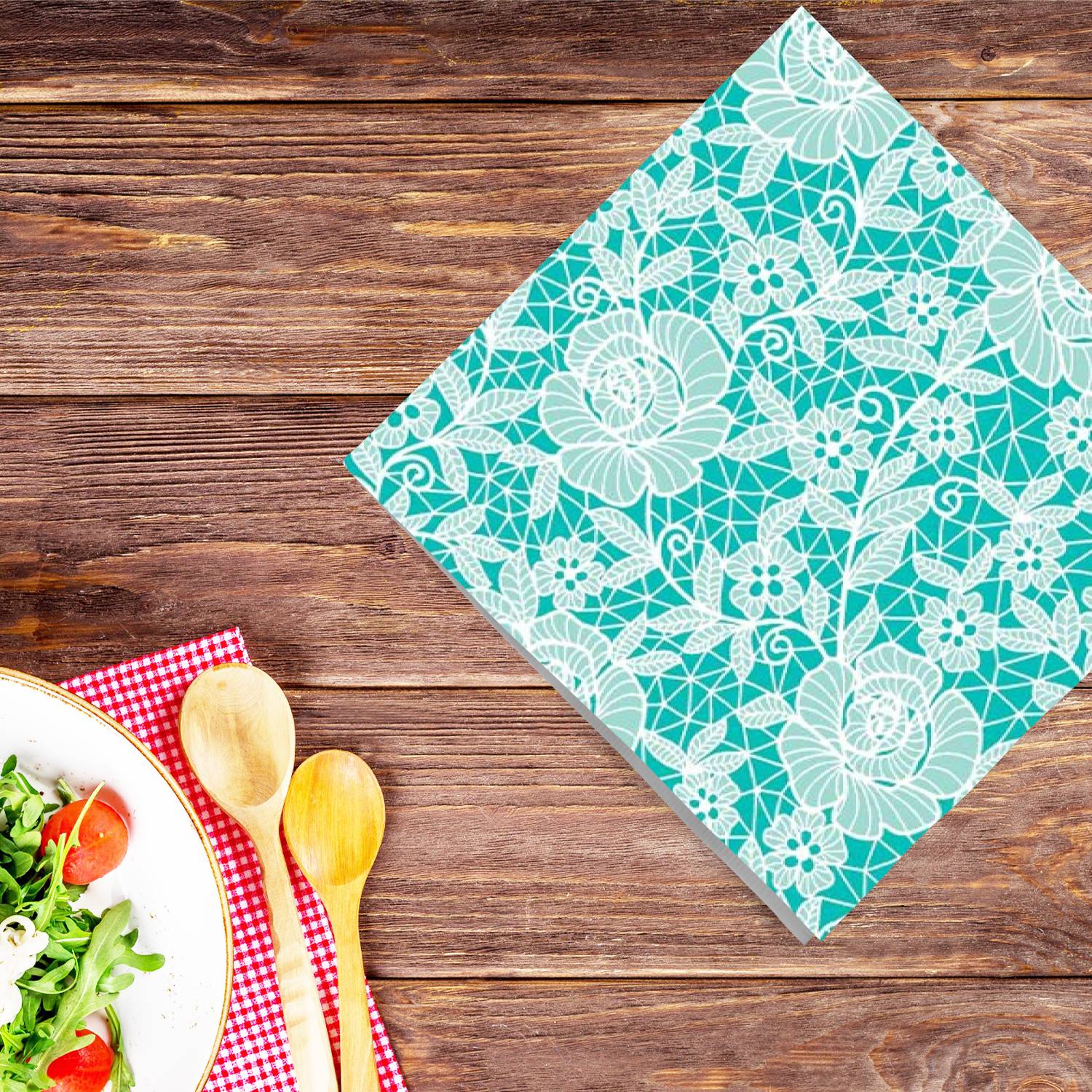 Blue Beauty Lunch Paper Napkins 20 Pack