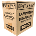 *WHOLESALE* Board Lid For 2.25Lb Aluminum Oblong Pan 8.75" x 6.12" 500/case Disposable Lids VeZee 1 Case