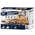 84-Piece Chafing/Buffet Serving Kit Aluminum Disposable Half Size Set