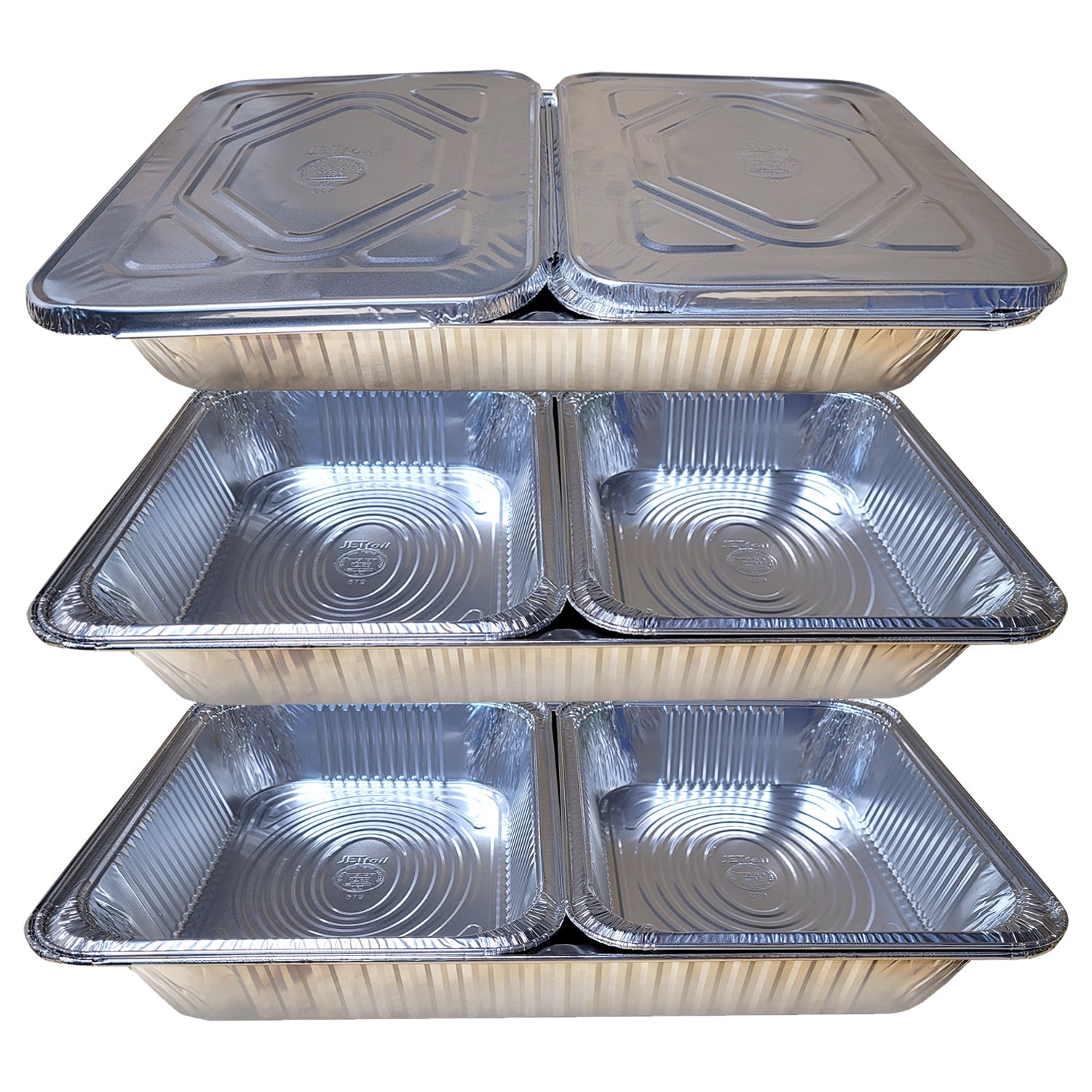 33 Piece Buffet Serving Kit Disposable Aluminum Refill Chafing: (No Racks)